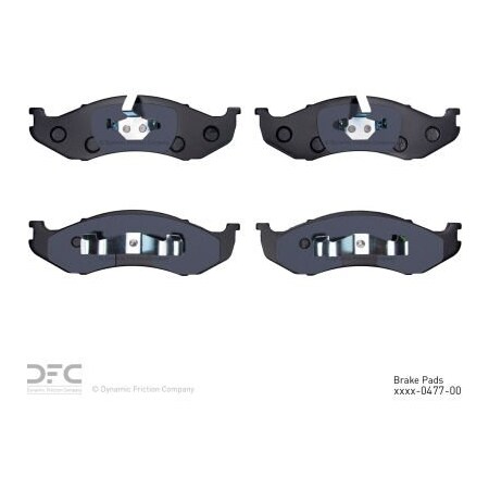 Dynamic Friction Co DFC 3000 Semi-Metallic Brake Pads - Dynamic Friction Company 1311-0477-00 1311-0477-00